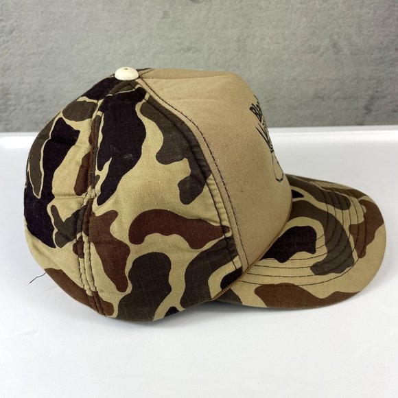 Blackwater Fish & Hunt Club Brown Camo Camouflage Snapback Hat Cap - Picture 3 of 9